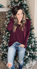 The Cedar Valley Sweater - Wine