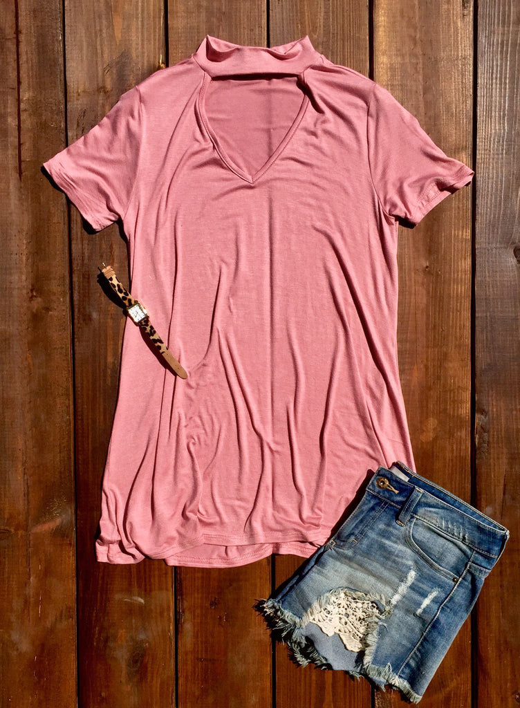 Basic Perfection Top - Mauve – Pistols & Pearls Boutique