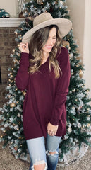 The Cedar Valley Sweater - Wine