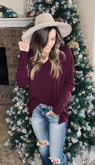 The Cedar Valley Sweater - Wine