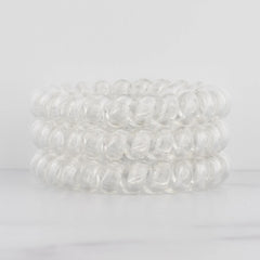 Hotline Hair Ties - Crystal Clear